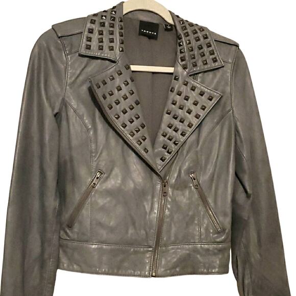 Trouve Size Small Women's Leather Moto Jacket - Picture 1 of 10